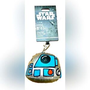 Disney Parks R2D2 Star Wars Mandalorian Plush Clip Keychain Purse Charm Gift NWT